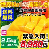 【ＷEB限定】台湾産 アップルマンゴー 2.5kg