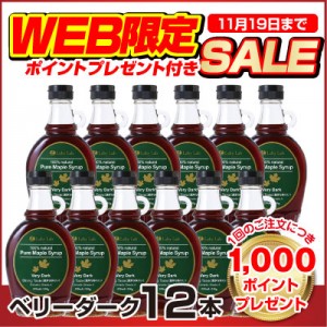 【WEB限定】メープルシロップ ベリーダーク12本セット