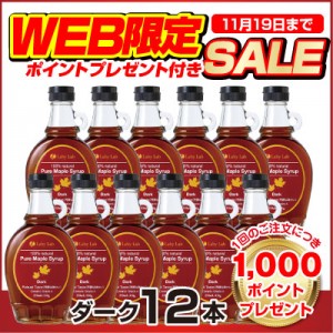 【WEB限定】メープルシロップ ダーク12本セット